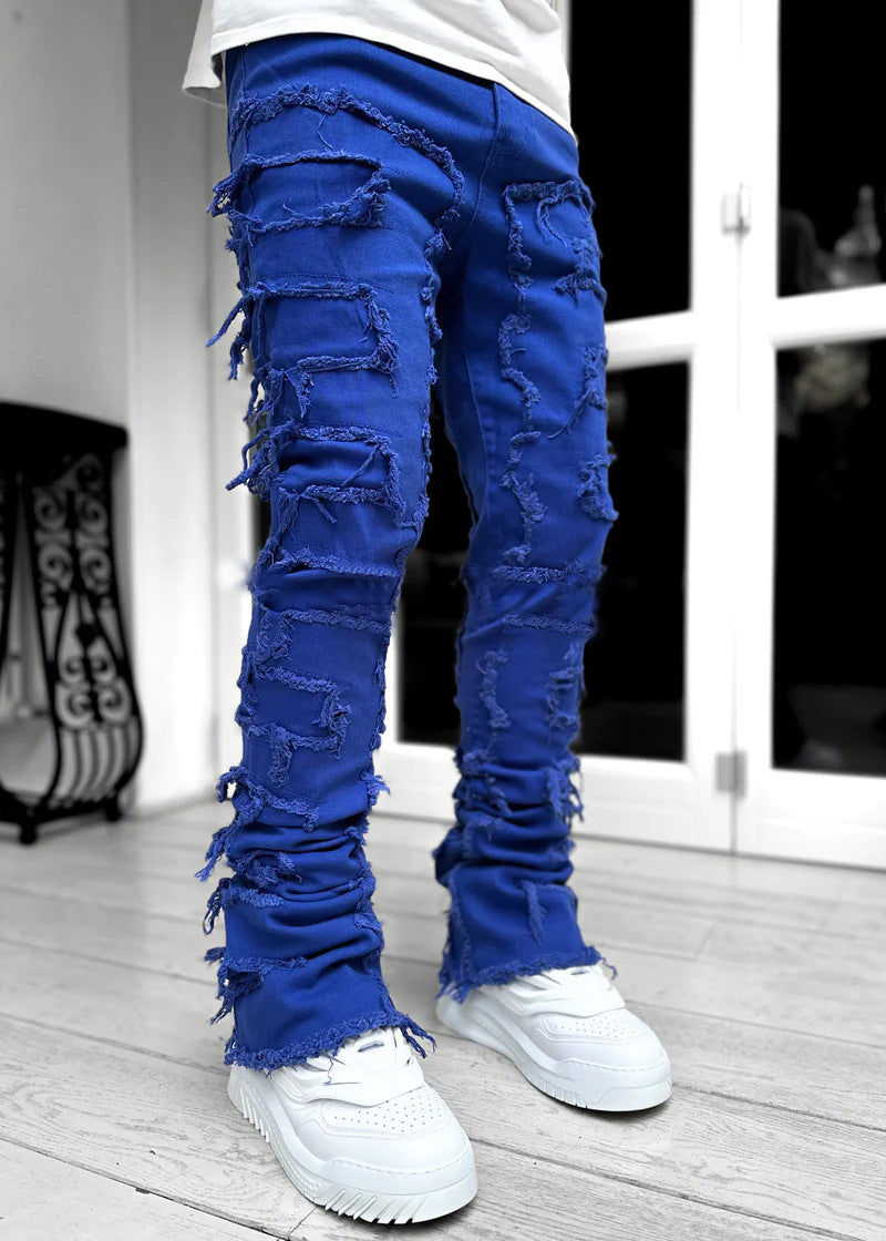 Fitted Stacked Jeans For Men