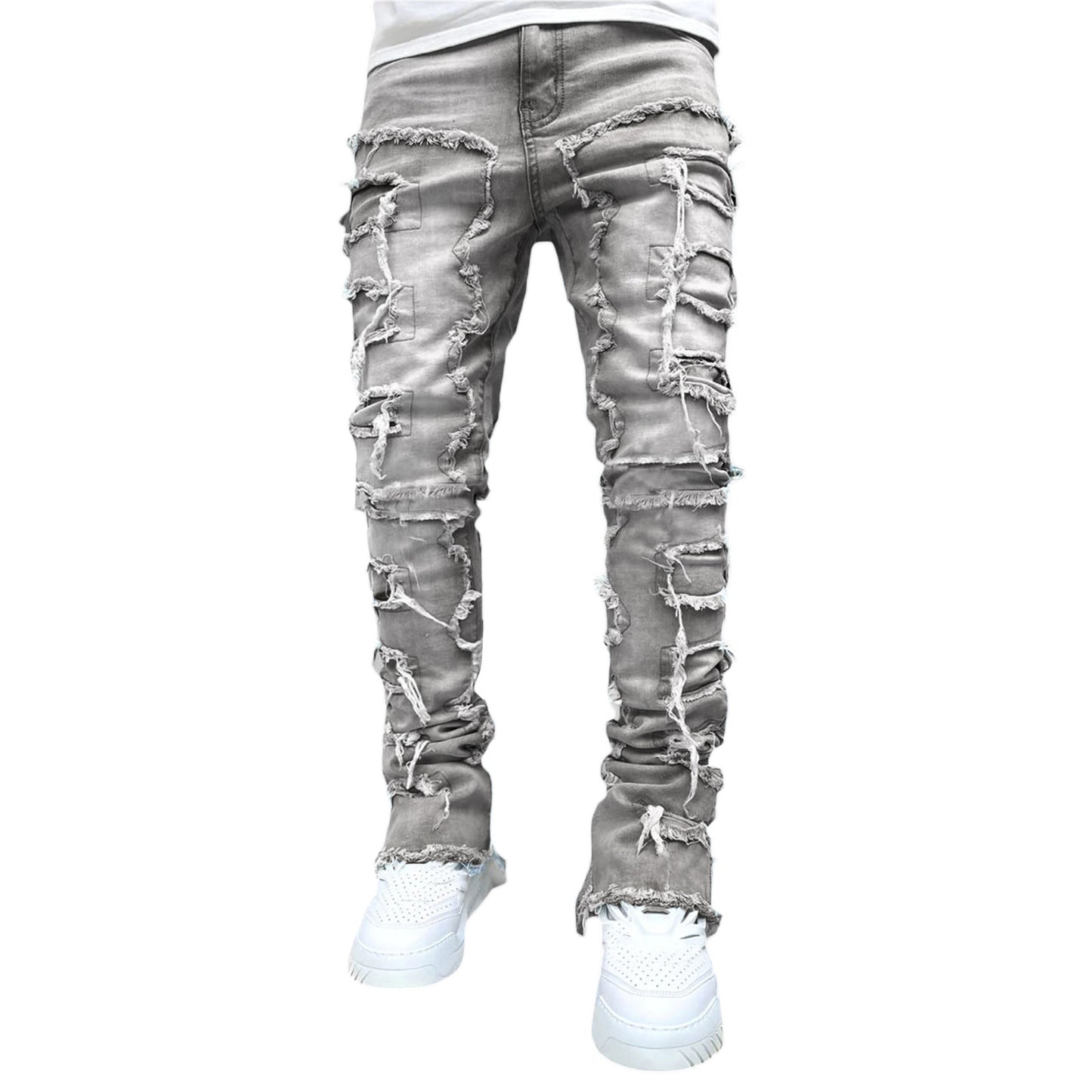 Fitted Stacked Jeans For Men