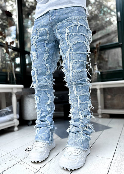 Fitted Stacked Jeans For Men