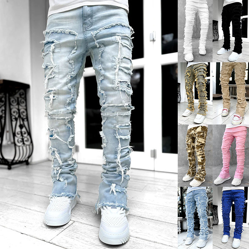 Fitted Stacked Jeans For Men