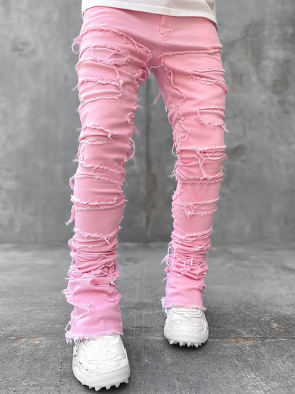 Fitted Stacked Jeans For Men